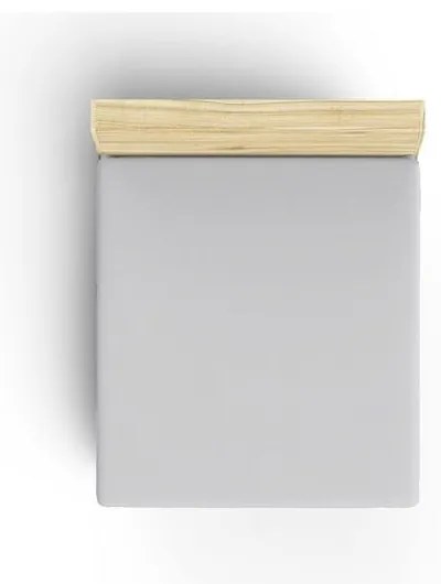 Cearceaf gri din bumbac cu elastic 140x190 cm – Mijolnir