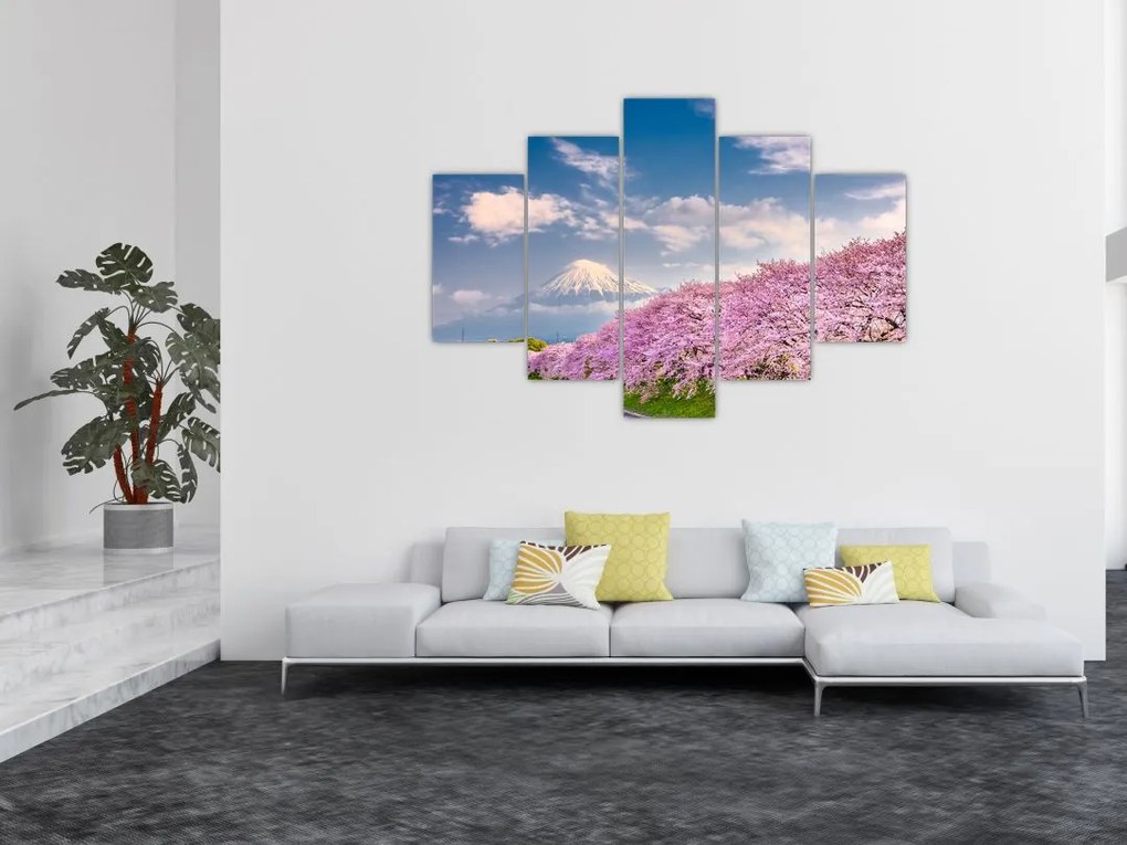 Tablou - Peisaj de primăvară japonez (150x105 cm)