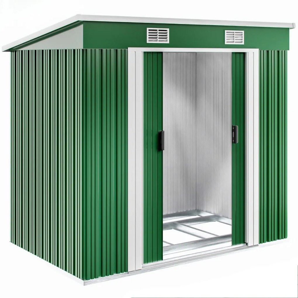 Depozit de unelte pentru grădină L, 196x122x182cm, verde Gardebruk