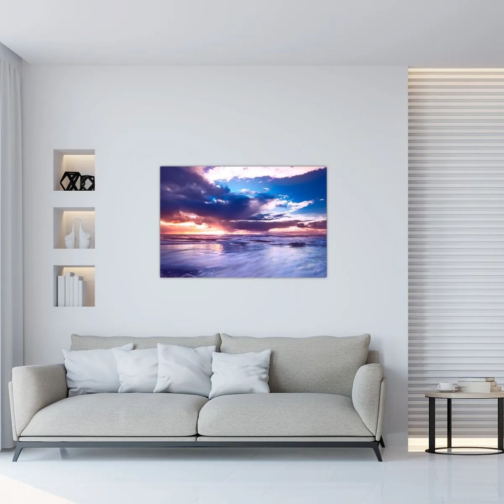 Tablou - Apus de soare la mare (90x60 cm)