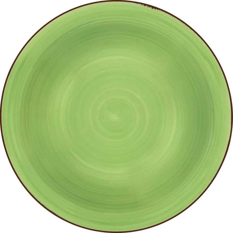 Lamart LT9097 farfurie adâncă din ceramică Happy,diametru 21,5 cm, verde