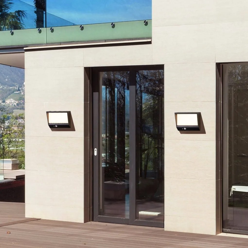 Aplica LED solara de exterior cu senzor de miscare IP54 Solar