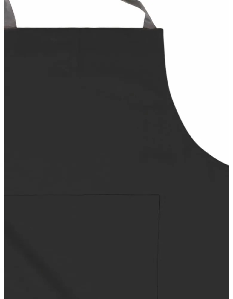Șorț de bucătărie din bumbac Tiseco Home Studio, negru