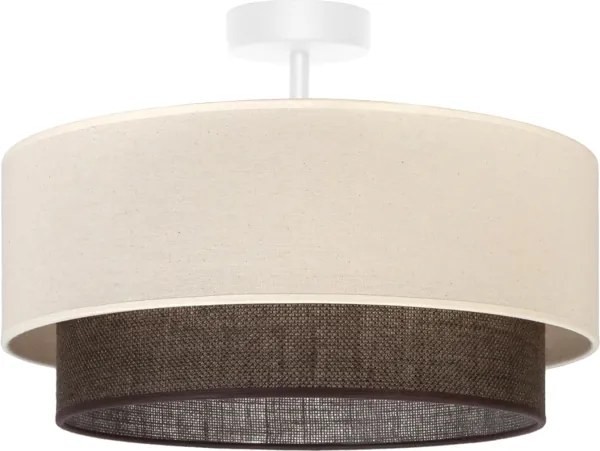 Brilagi - Plafonieră LED stil Boho, 1xE27/15W/230V, Ø 40 cm, crem/maro