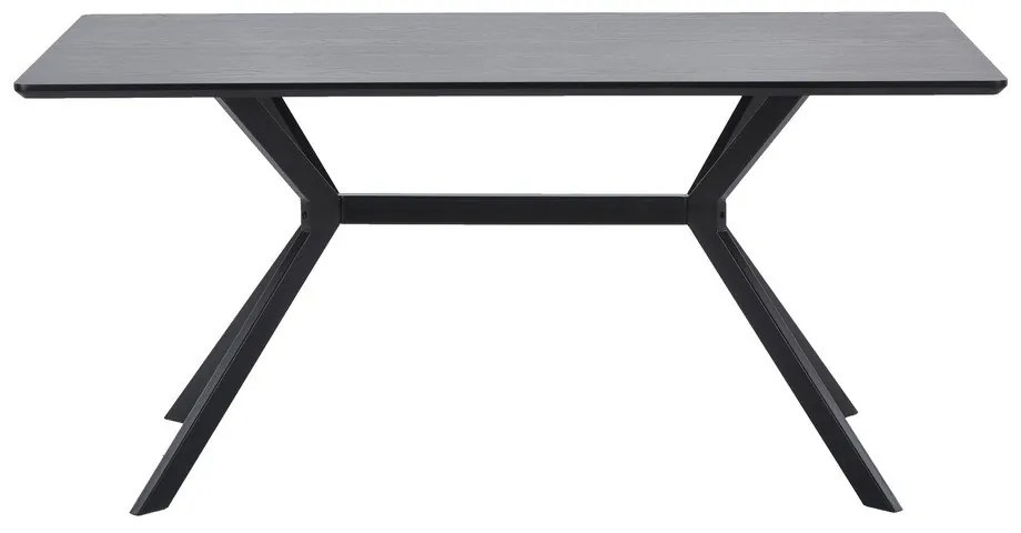 Masă dining WOOOD Bruno, 160 x 90 cm, negru