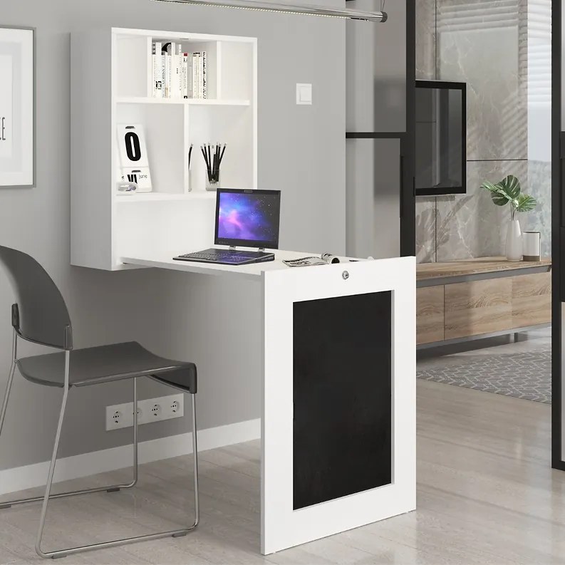 Masă extensibilă PC Till (alb). Promo -7%. 1124833
