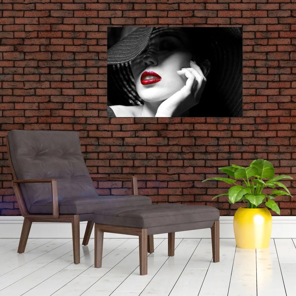 Tablou - Femeie cu pălărie (90x60 cm)