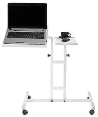 Măsuță ajustabilă GLEN 87x67 cm albă