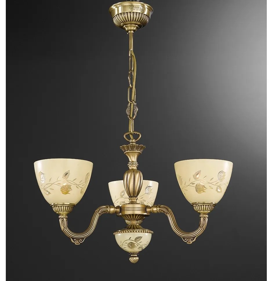 Candelabru din alama 3 brate design italian 6258