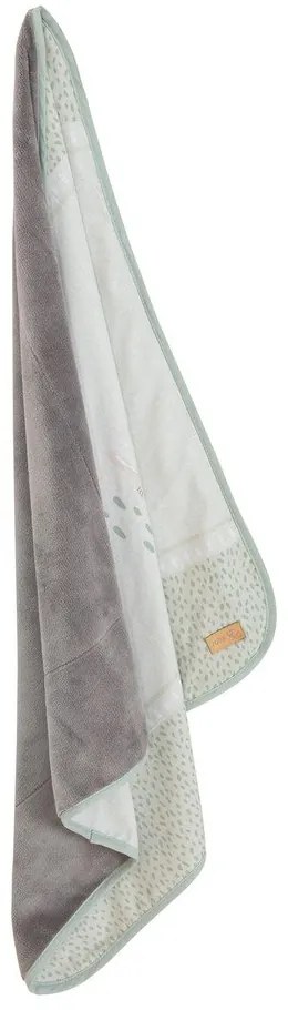 Pătură pentru copii verde-deschis din micropluș/cocolino 80x80 cm Woodland Buddies – Roba