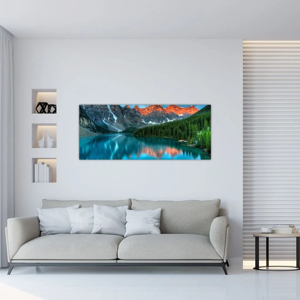 Tablou - Lac turcoaz (120x50 cm)