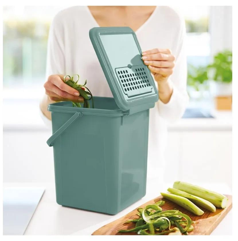Container verde pentru deșeuri compostabile 8 l - Rotho