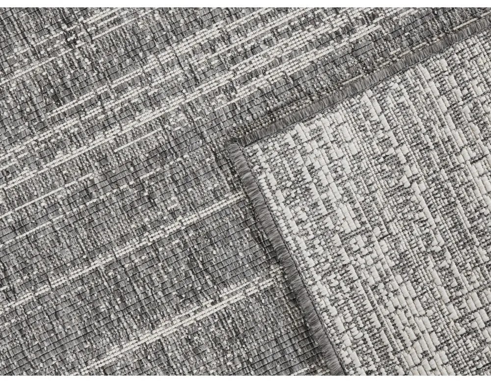 Covor de exterior gri de tip traversă 250x80 cm Gemini - Elle Decoration