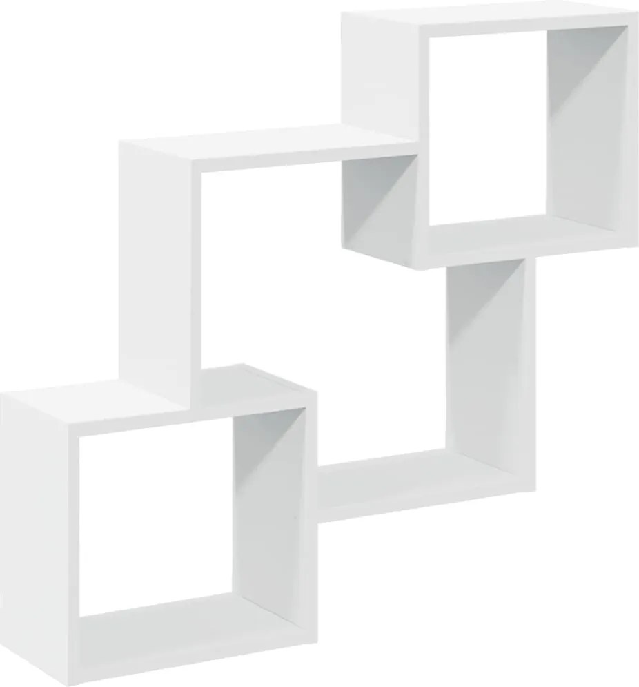 vidaXL Dulap de perete, alb, 78x18x71 cm, lemn prelucrat