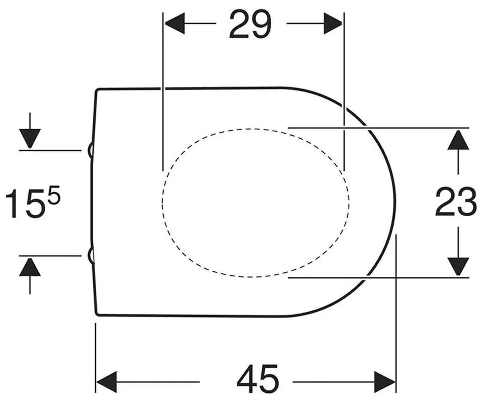 Capac WC, alb Rotunda