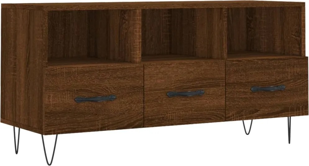 vidaXL Dulap TV stejar maro 102x36x50 cm, lemn prelucrat