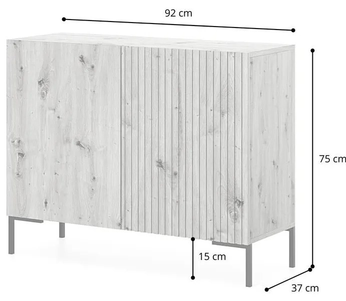 Dulap Lamellito L3 (gri bej + auriu). 1099064