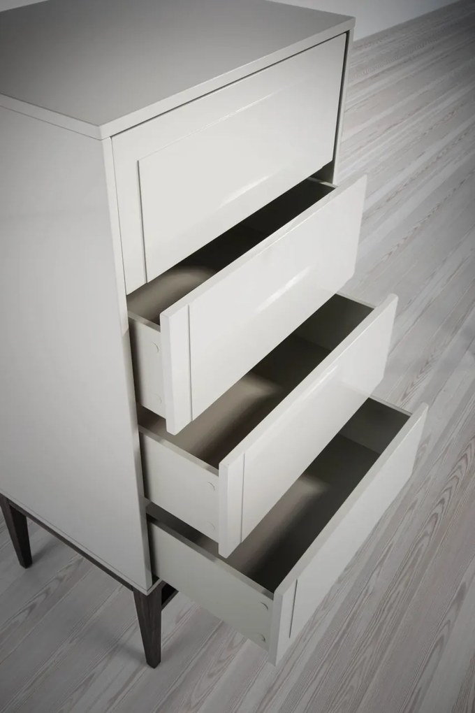 Dulapior elegant cu 4 sertare, design modern Platin AC-CP1709-A