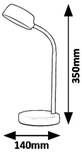 Veioza LED, lampa de masa design modern Berry alb