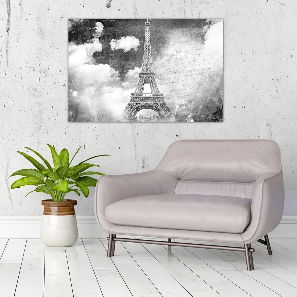 Tablou - Carte poștală de epocă a orașului N⁰3 (90x60 cm)