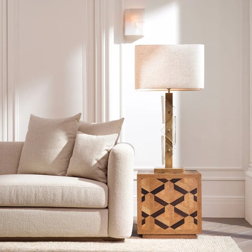 Masuta laterala design LUX furnir de stejar Rubicon