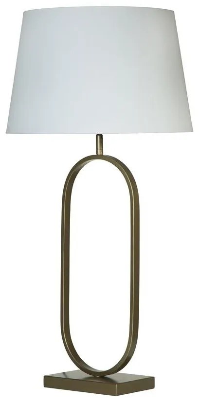 Veioza/Lampa de masa decorativa Modish bronz/alb