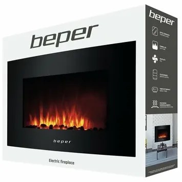 Șemineu electric Beper RI503 montat pe perete