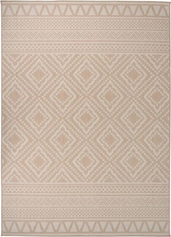 vidaXL Covor de exterior, dungi maro, 200x280 cm, țesătură plată