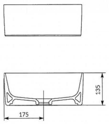 Lavoar Cersanit, Crea, patrat pe blat, 35 cm, alb