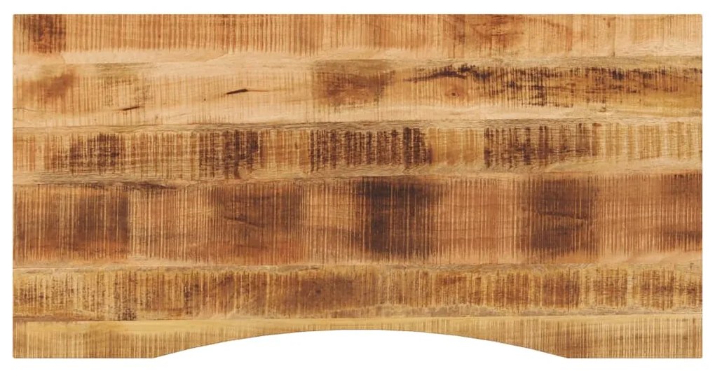 vidaXL Blat birou cu decupaj curbat 120x60x2,5 cm lemn masiv mango