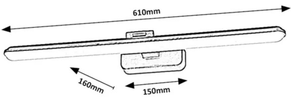 Aplică LED pentru tablouri NABIL LED/15W/230V 4000K negru Rabalux 71147