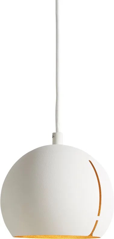 Lampă "Gap", rotundă, 2 variante - Woud Variantă: metal alb cu cupru în interior