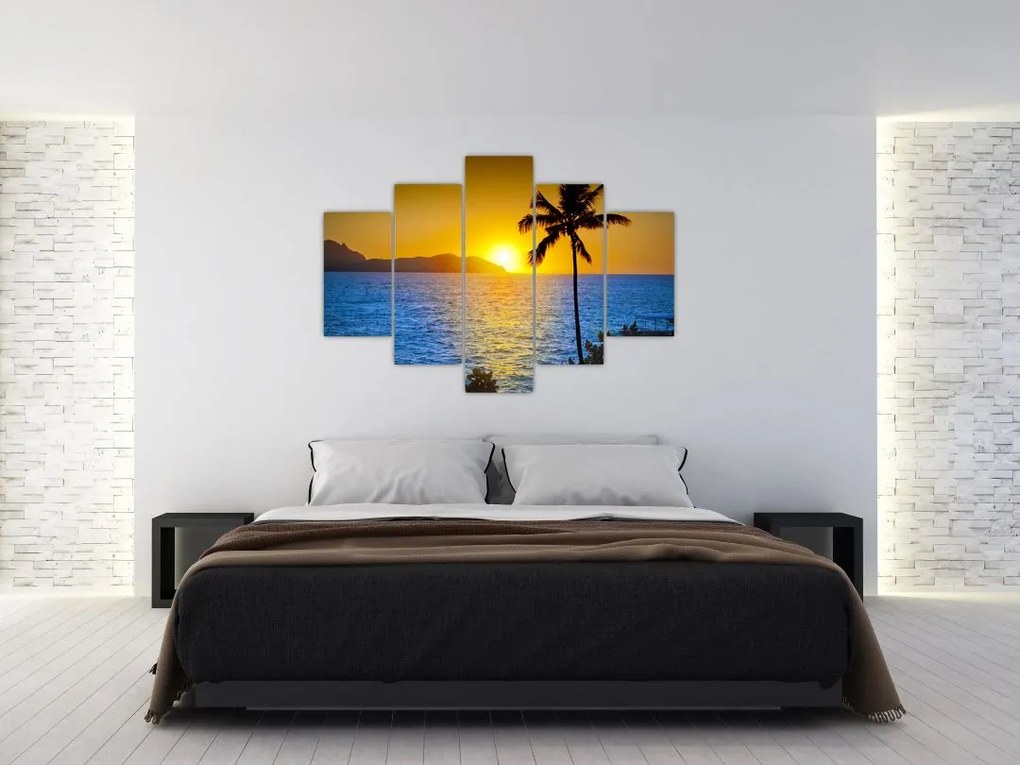 Tablou - Apus de soare deasupra mării (150x105 cm)