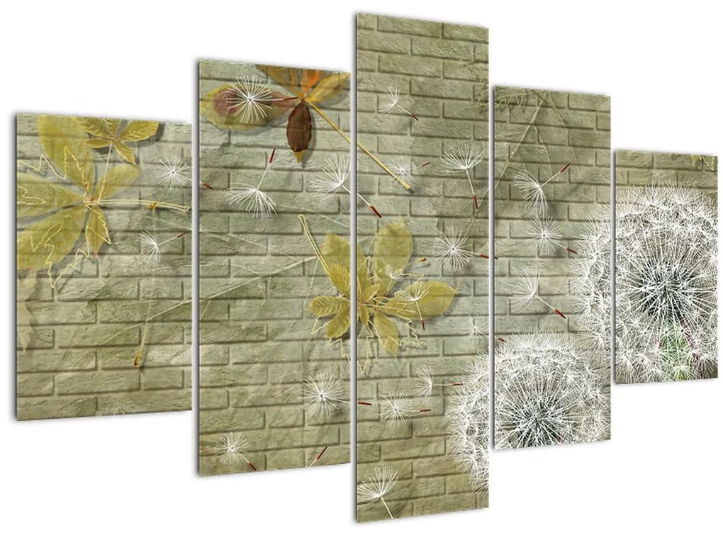 Tablou - Păpădii suflate de vânt (150x105 cm)