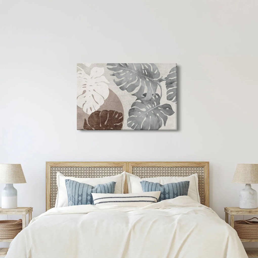 Tablou - Design cu frunze (90x60 cm)