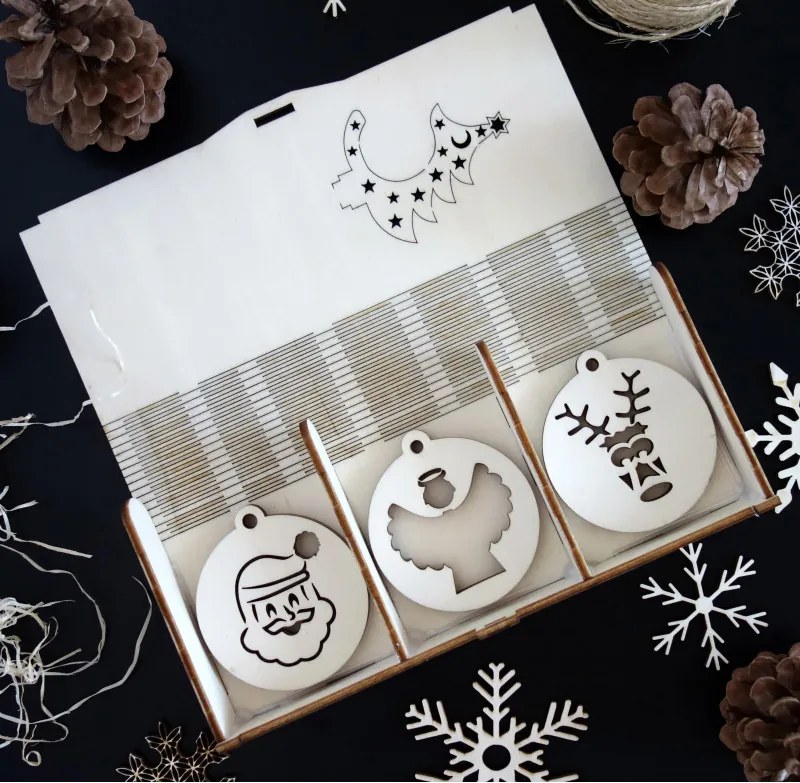 SENTOP | Colecție de decorațiuni de pom de Crăciun, 1 set -18 bucăți