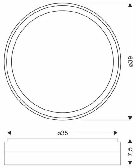 Plafonieră LED FLORIDA LED/24W/230V alb