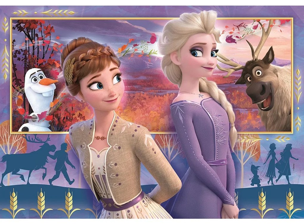 Disney Regatul de gheață Wind Puzzle Clementoni, 60 piese