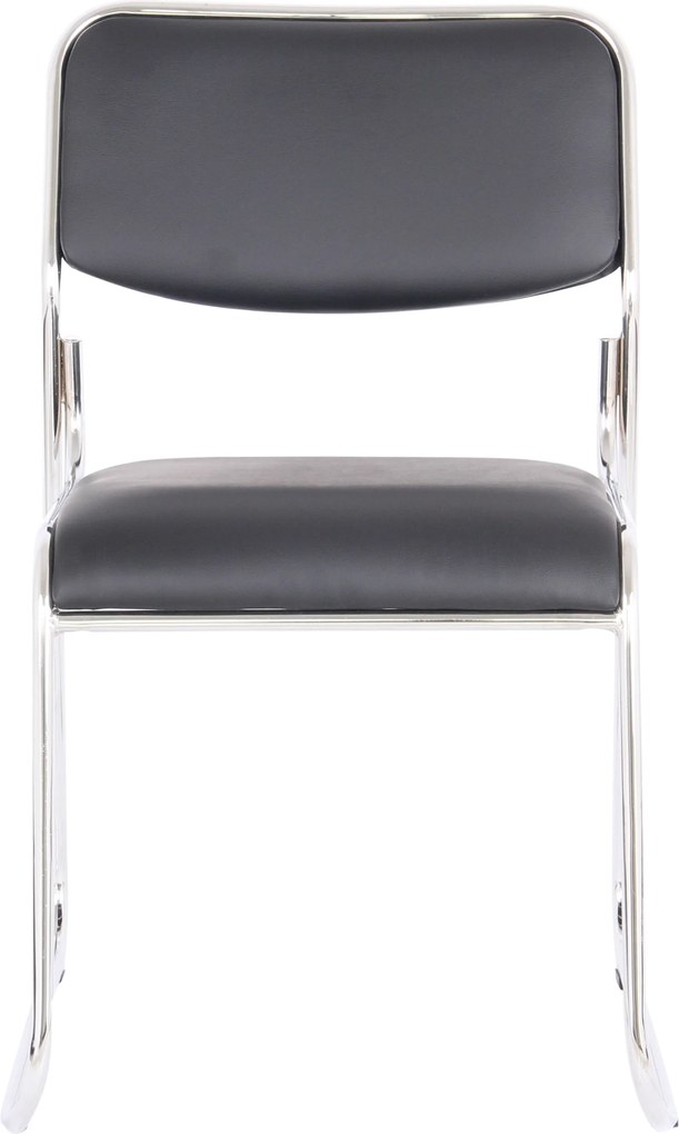 Scaun vizitator Eco, negru, 40x43x76 cm
