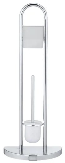 WENKO 16608100 - Perie WC COSENZA 33 x 84 cm, finisaj crom lucios/satinat