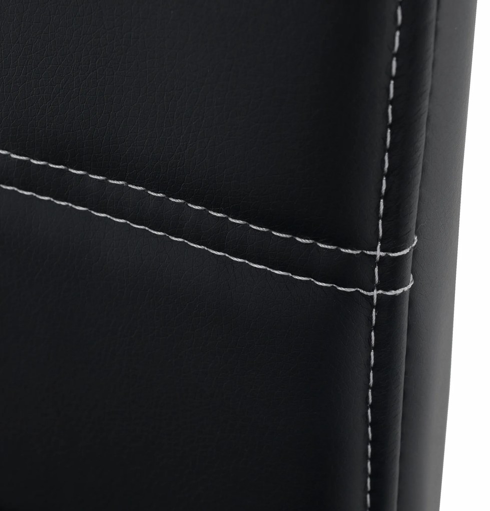 Scaun de sufragerie Abalia New (negru + Crom). 808094