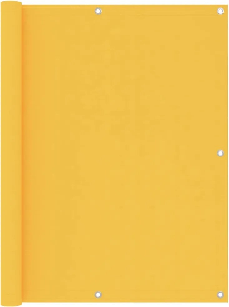 vidaXL Paravan de balcon, galben, 120x600 cm, țesătură Oxford