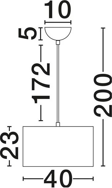 Lustra suspendata cu abajur alb SYRIN