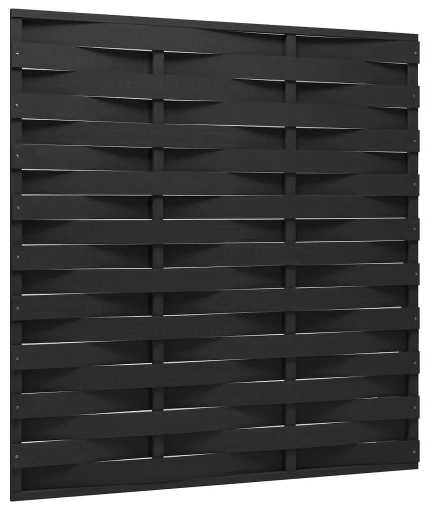 Panou de gard, negru, 170x180 cm, WPC 1, Negru