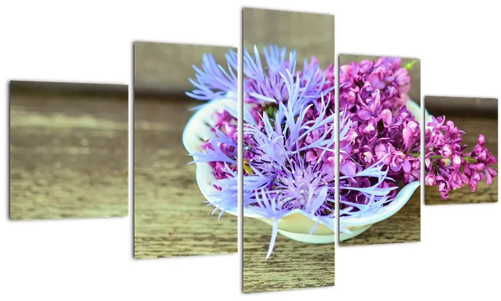 Tablou cu decorațiune din lavanda (125x70 cm), în 40 de alte dimensiuni noi