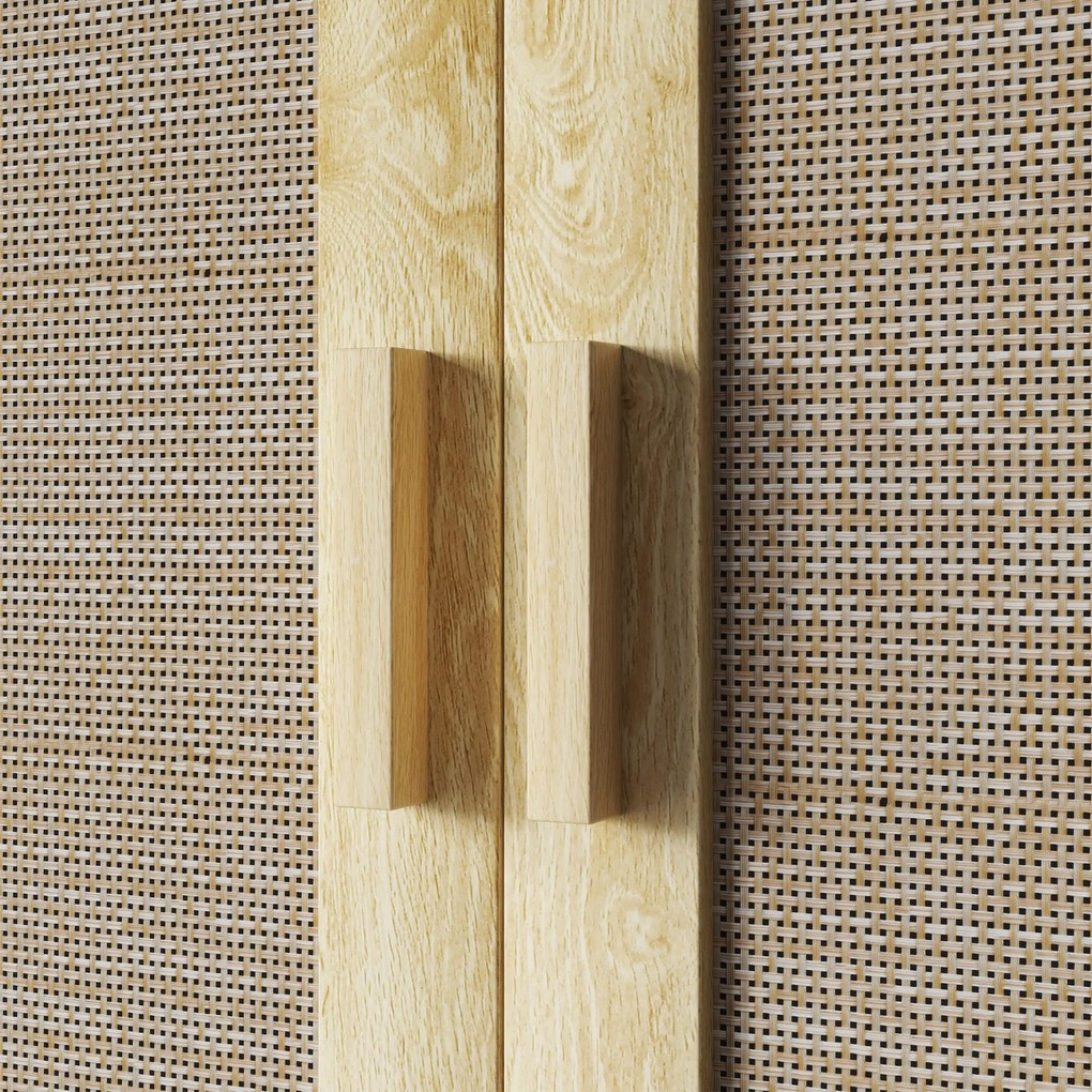 HOMCOM Mobilier de baie de perete dulap wc suspendat cu uși duble și raft deschis 59 x 20 x 66,5 cm efect lemn de stejar | Aosom Romania