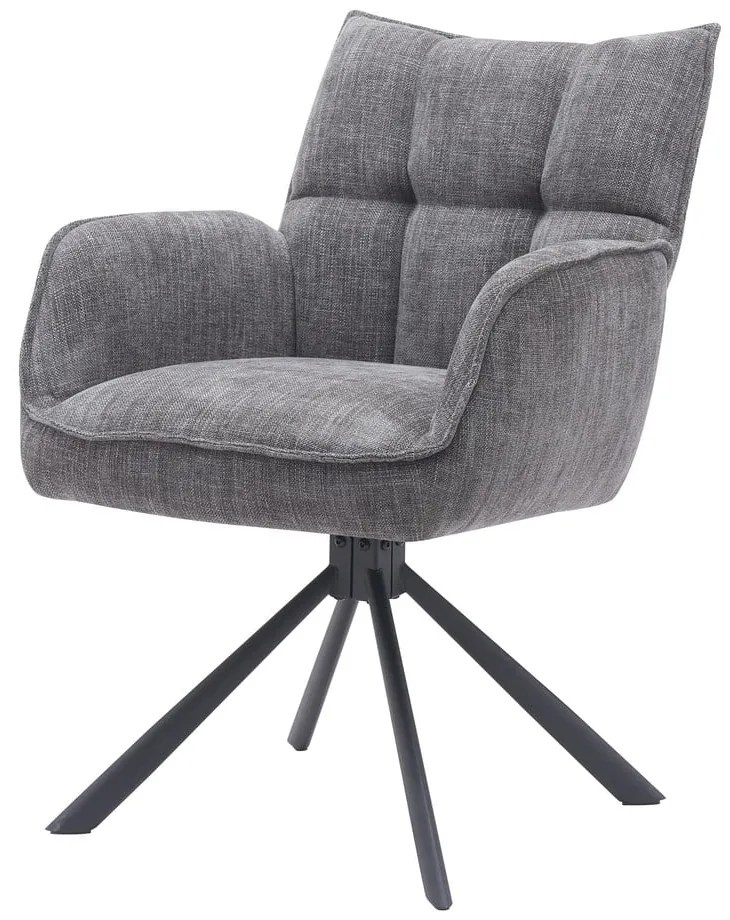 Set de scaune de sufragerie gri 2 buc. tapițat Marilla – Unique Furniture