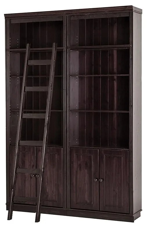 Bibliotecă maro din lemn de pin 148x223 cm Anita – Støraa