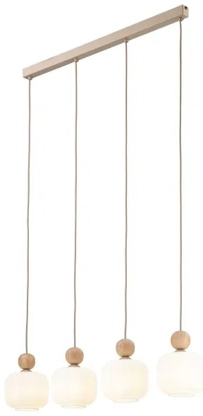 Lustră cu cablu BALLO, 4 x E14, 10 W, 230 V, bej