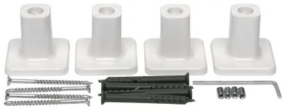 Radiator portprosop electric cu termostat SILOUETTE 187W/230V 120,6 cm IP44 alb dreapta